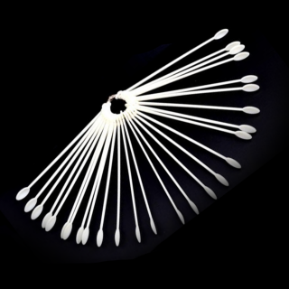 Cre8tion Nail Color Display, Spoon Shape Color Chart, White, 10208